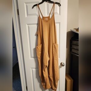 FP Movement by Free People Tan Jumpsuit